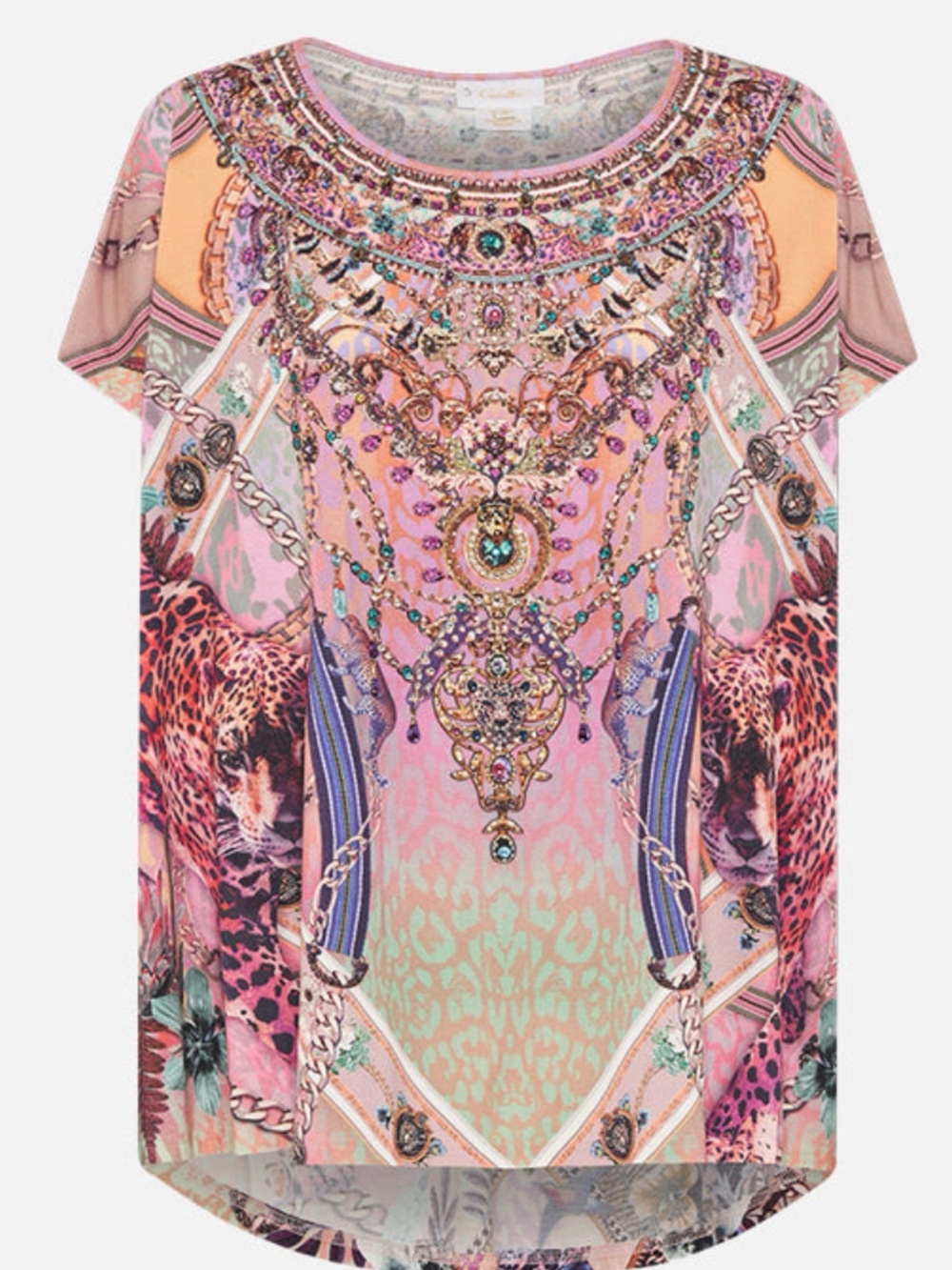 DO NOT BID. For Julia $349 CAMILLA Kitty Cat Club Loose Fit Tee! Sz XL - Picture 3 of 13